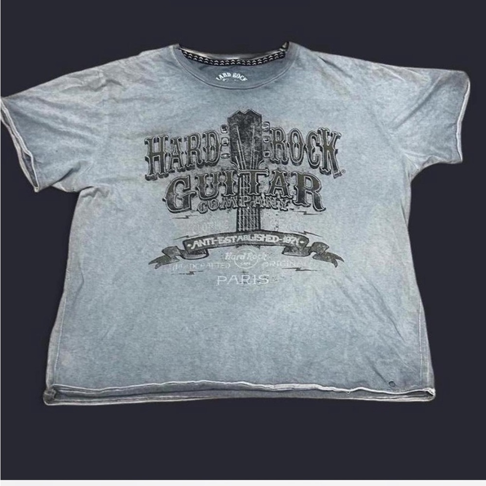 Hard Rock Cafe Gray Guitar Company Tee